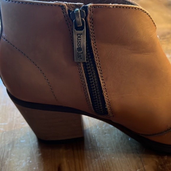𝅺bussola Reikiavik side zip leather ankle boot toffee tan bootie 39 8.5 - Picture 7 of 16